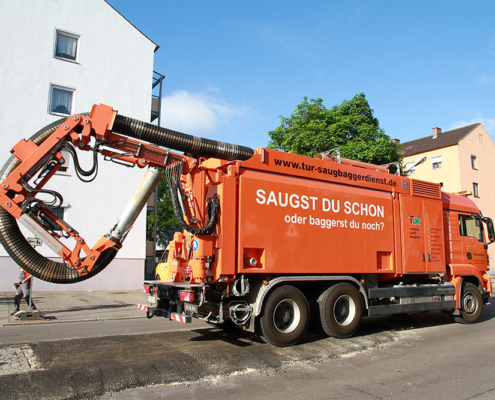 Saugbagger-Baustelle - TUR Saugbaggerdienst GmbH