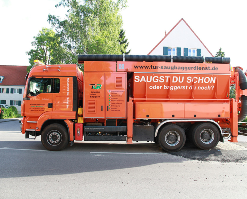 Saugbagger-Baustelle - TUR Saugbaggerdienst GmbH