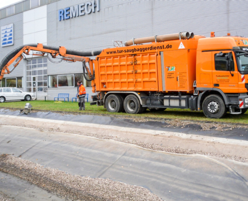 Saugbagger-Baustelle - TUR Saugbaggerdienst GmbH