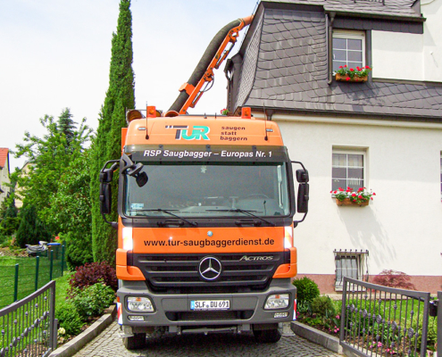 Saugbagger-Baustelle - TUR Saugbaggerdienst GmbH