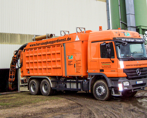 Saugbagger-Baustelle - TUR Saugbaggerdienst GmbH
